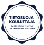 Sininen tietosuojakouluttaja logo ilman taustaa Sininen tietosuojakouluttaja logo ilman taustaa